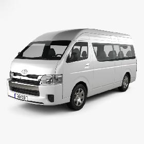 Toyota Hiace Passenger Van L2H3 GLX 2013 3D model